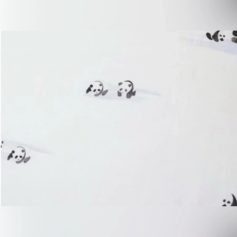 Pottery Barn Kids Panda 100% Organic Cotton Crib Fitted Sheet